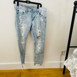 American eagle mens distress jeans , size W 31, long 30